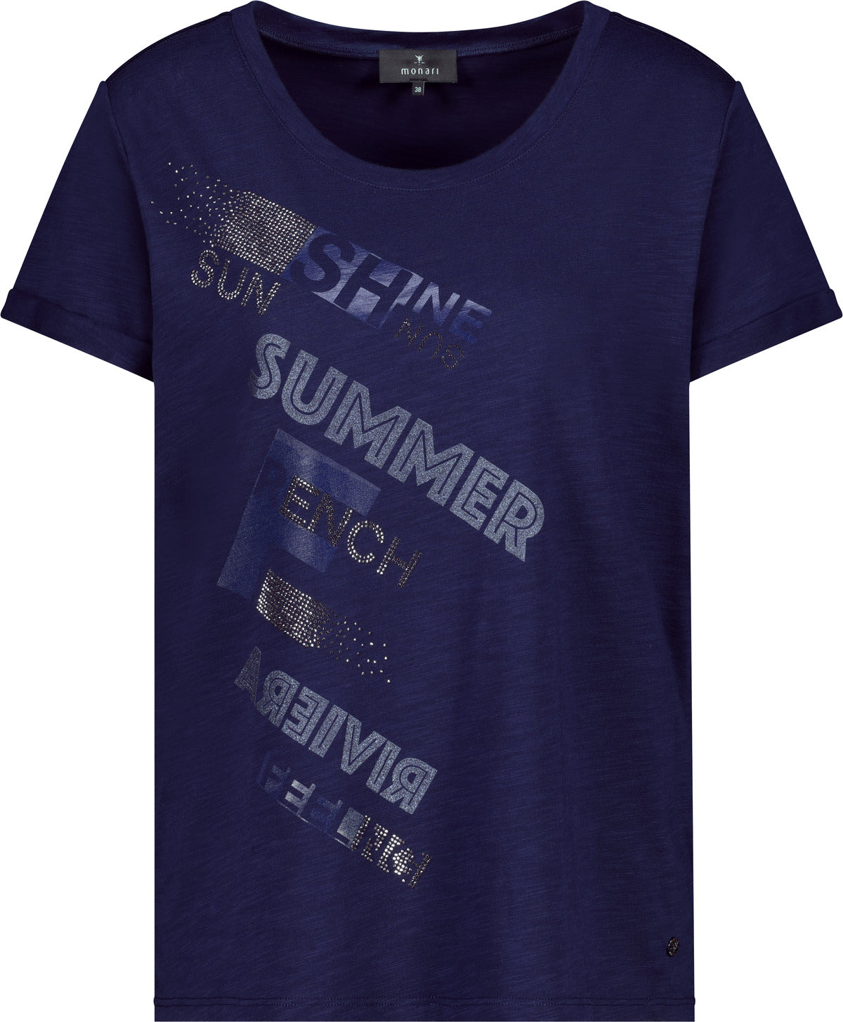 Monari T-Shirts dunkelblau