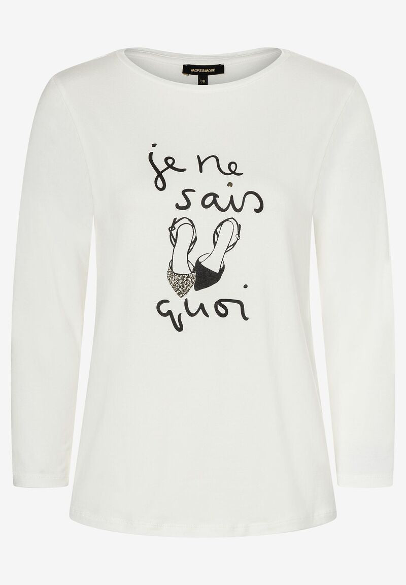 More&More Langarmshirts creme