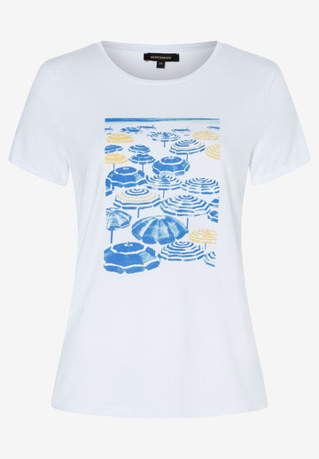 T-Shirt mit Beach-Print