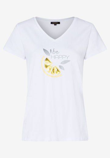 T-Shirt mit Pailletten-Applikation