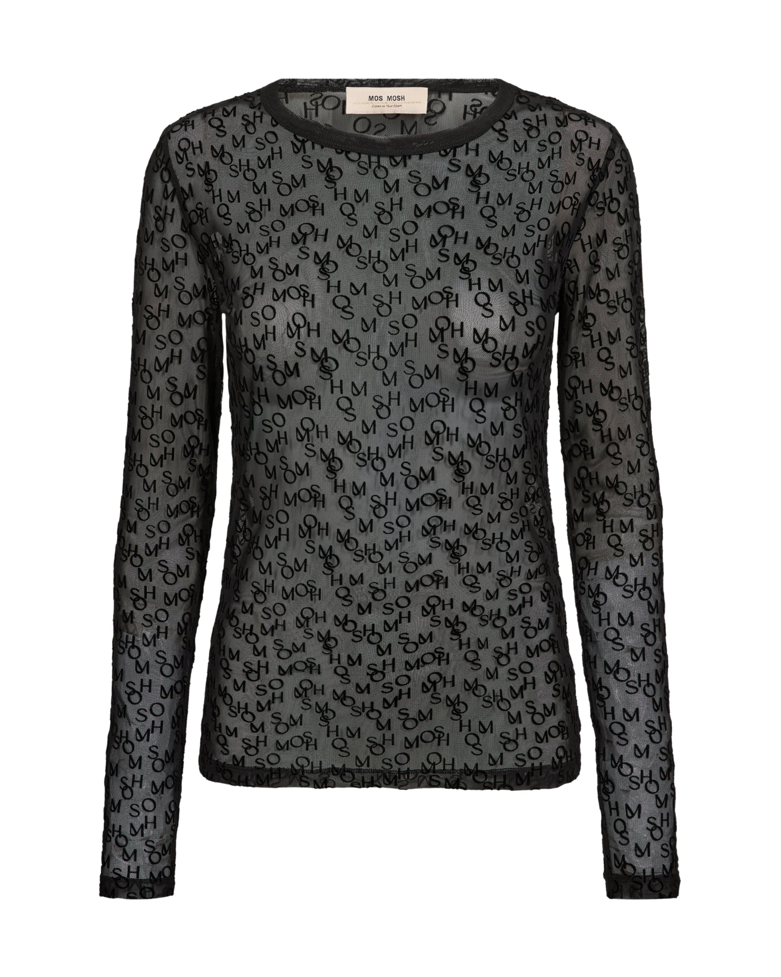 Mos Mosh Langarmshirts schwarz