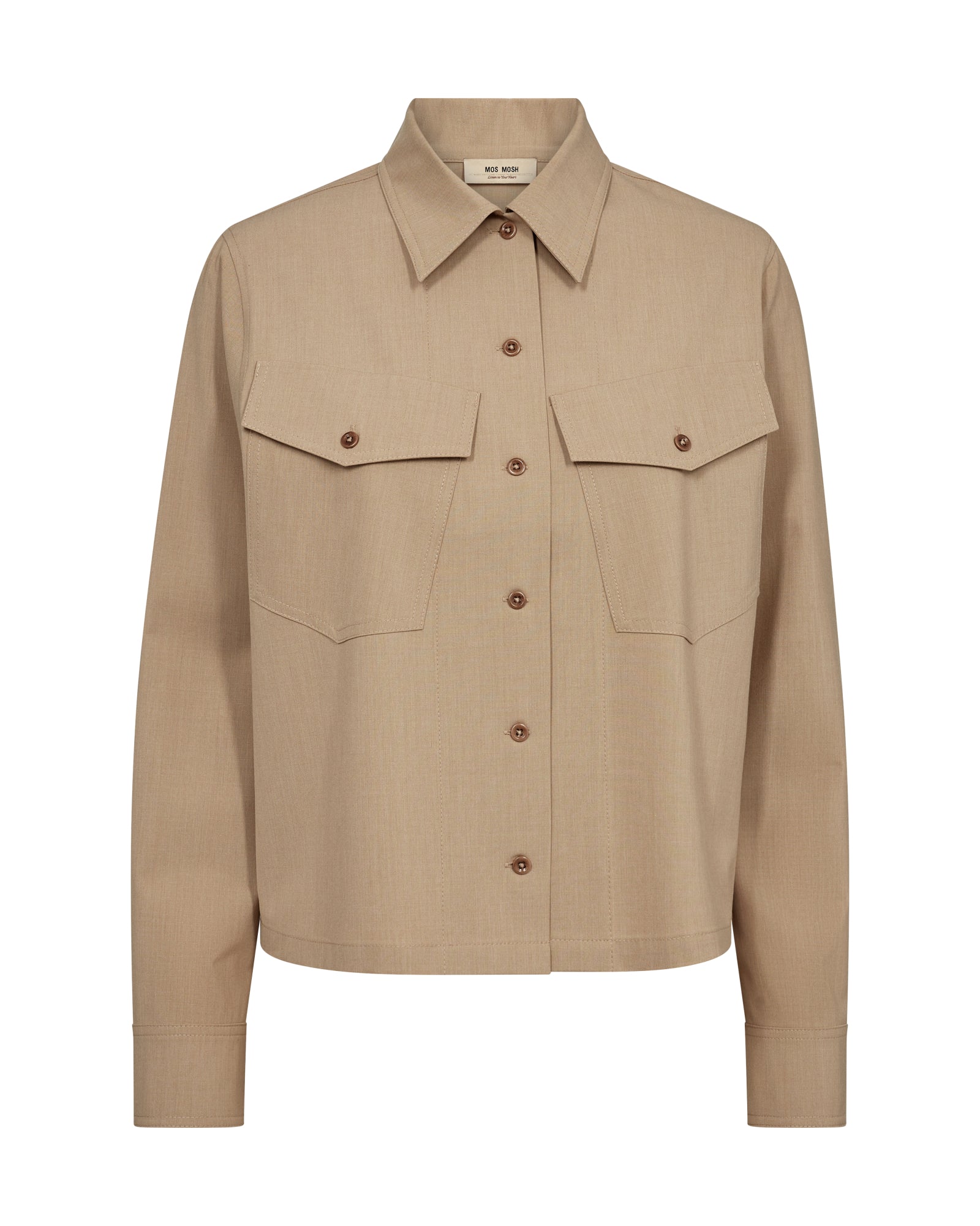 Mos Mosh Hemdblusen braun
