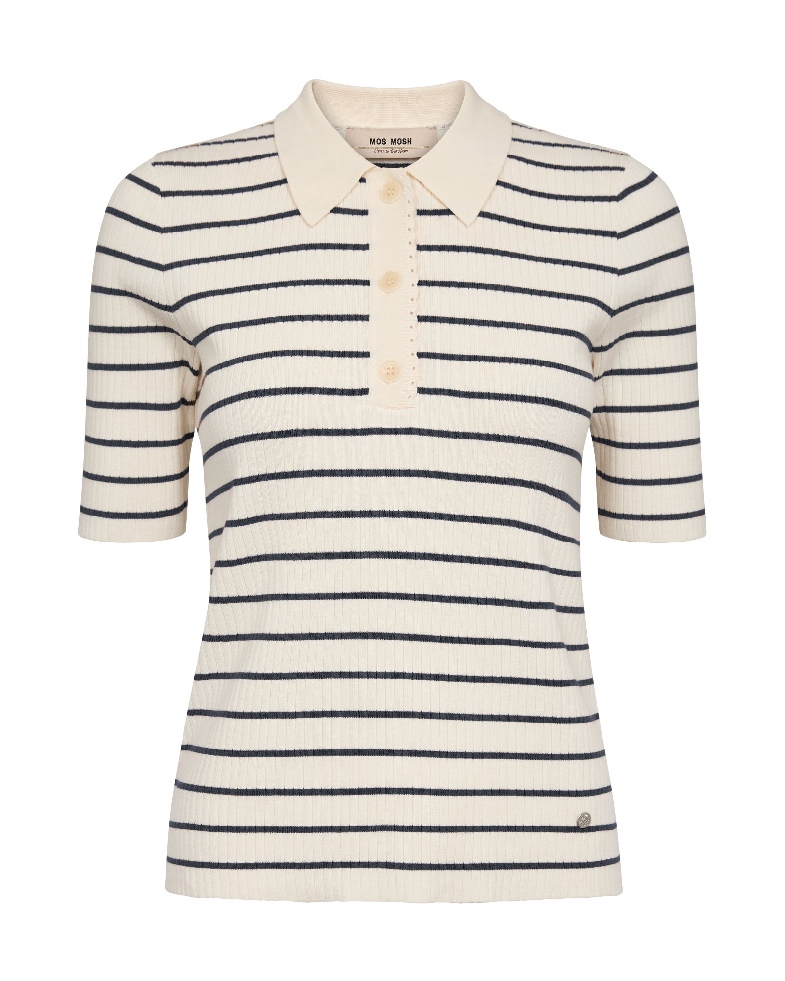 Mos Mosh Poloshirts creme