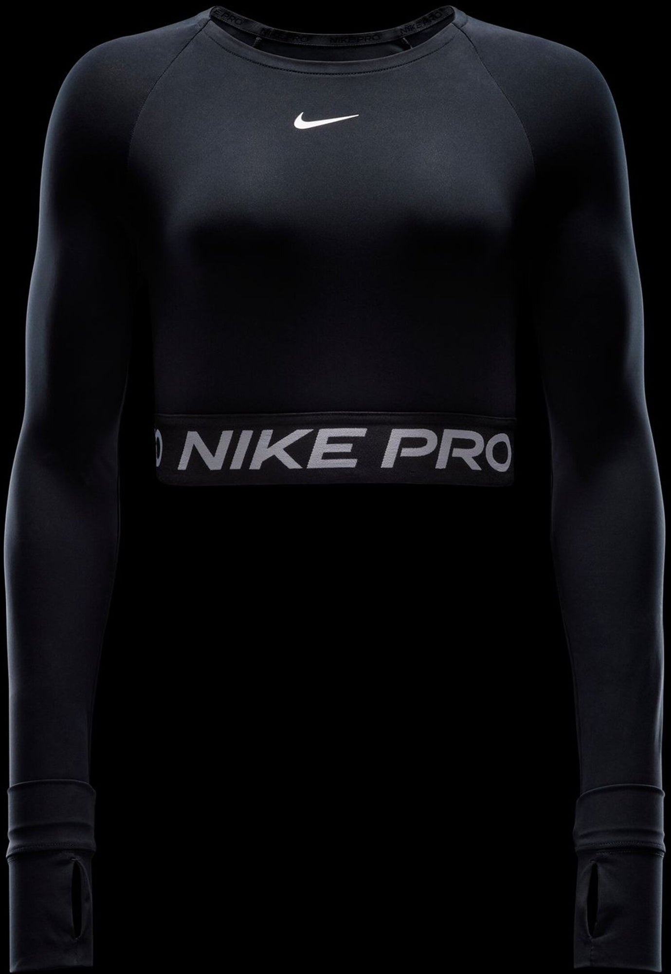 Nike Longsleeves  schwarz