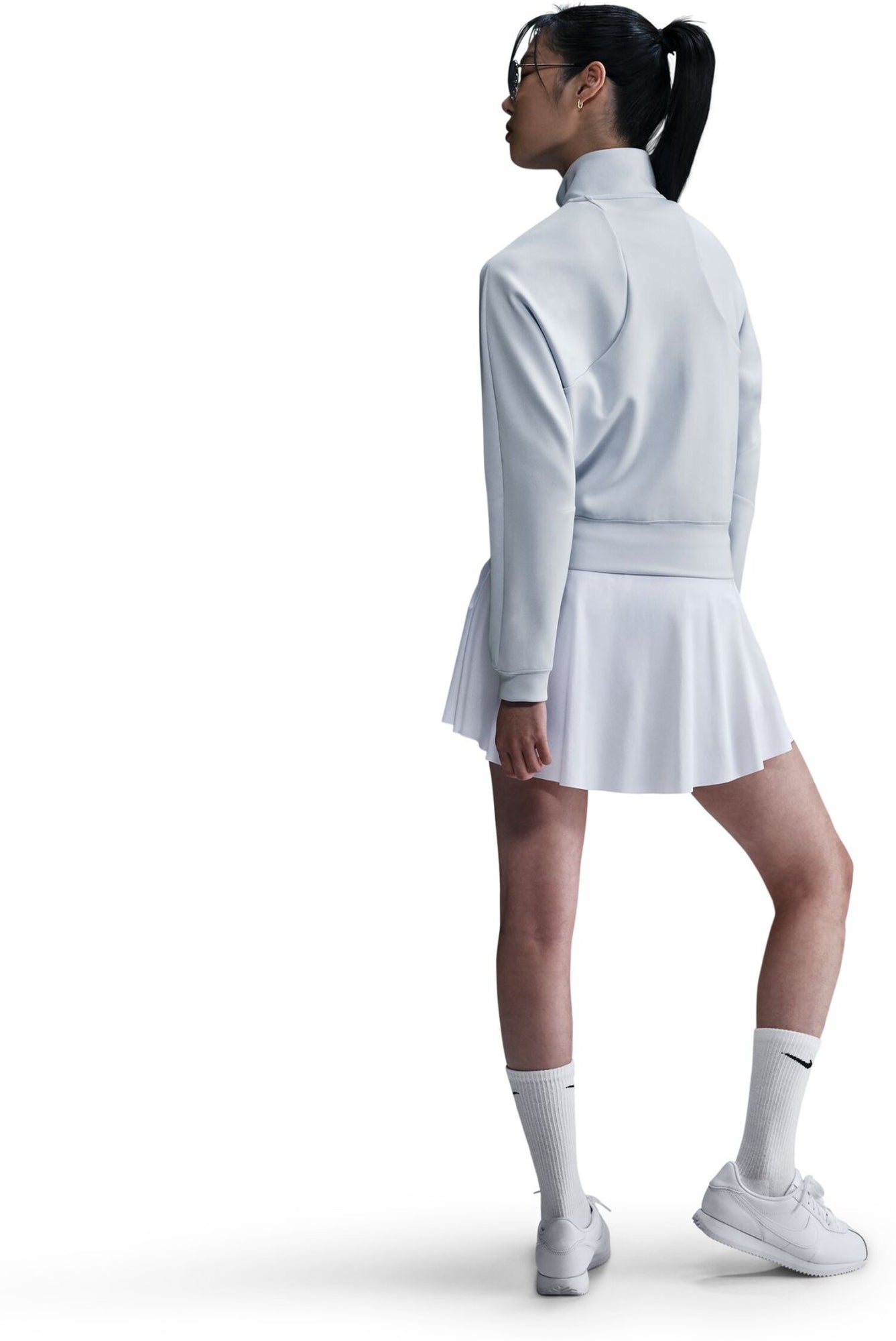 Nike Shirtjacken  silber