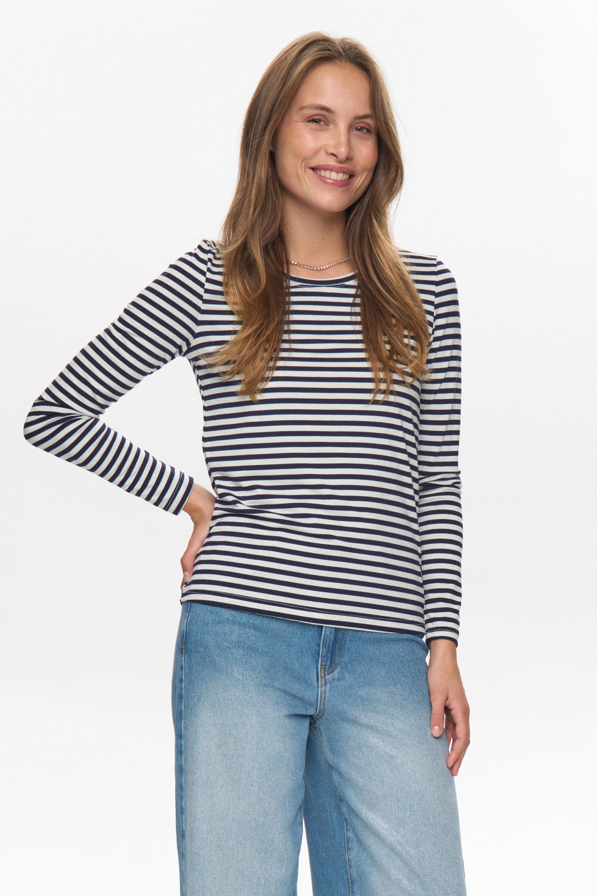 Nümph Langarmshirts dunkelgrau
