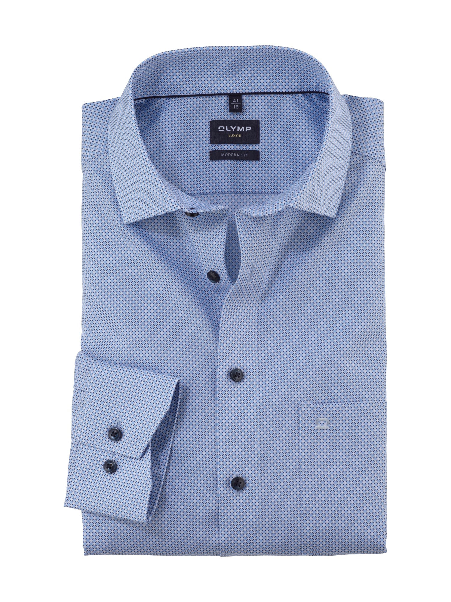 OLYMP Hemden  blau