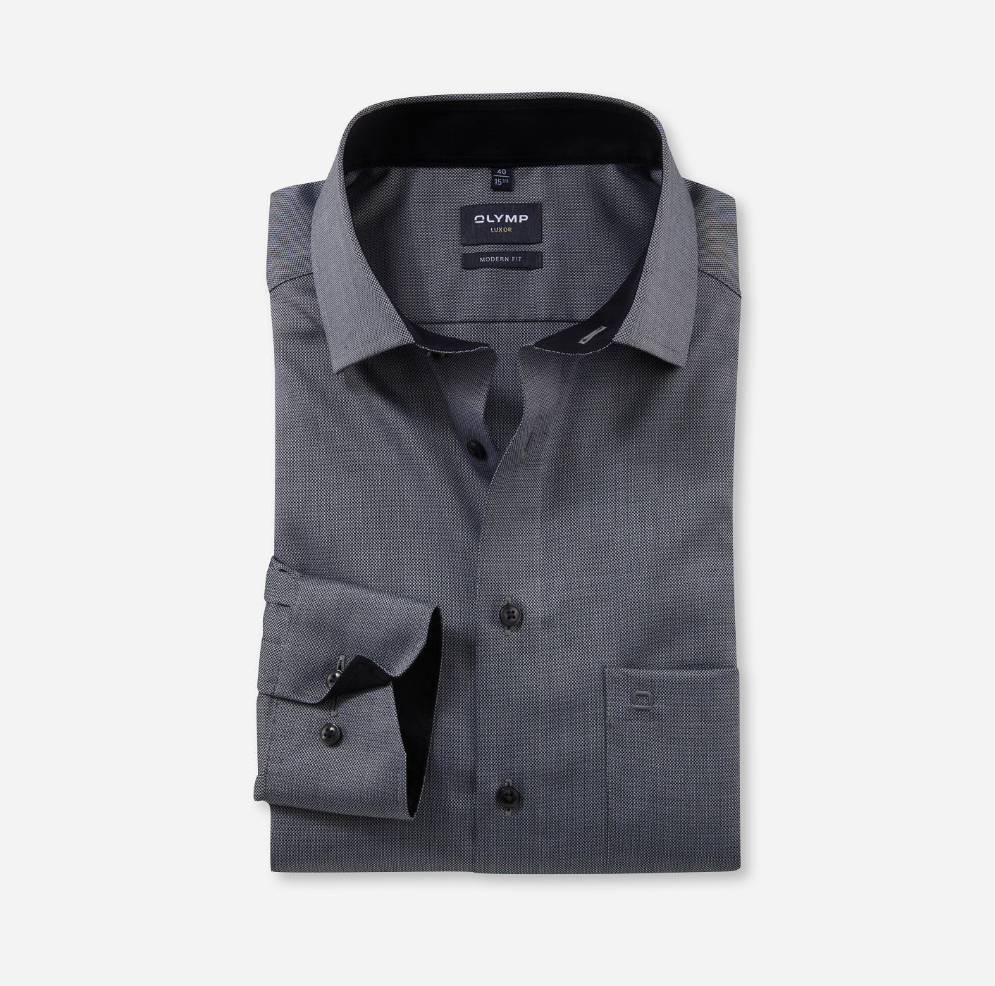 OLYMP Hemden  dunkelgrau