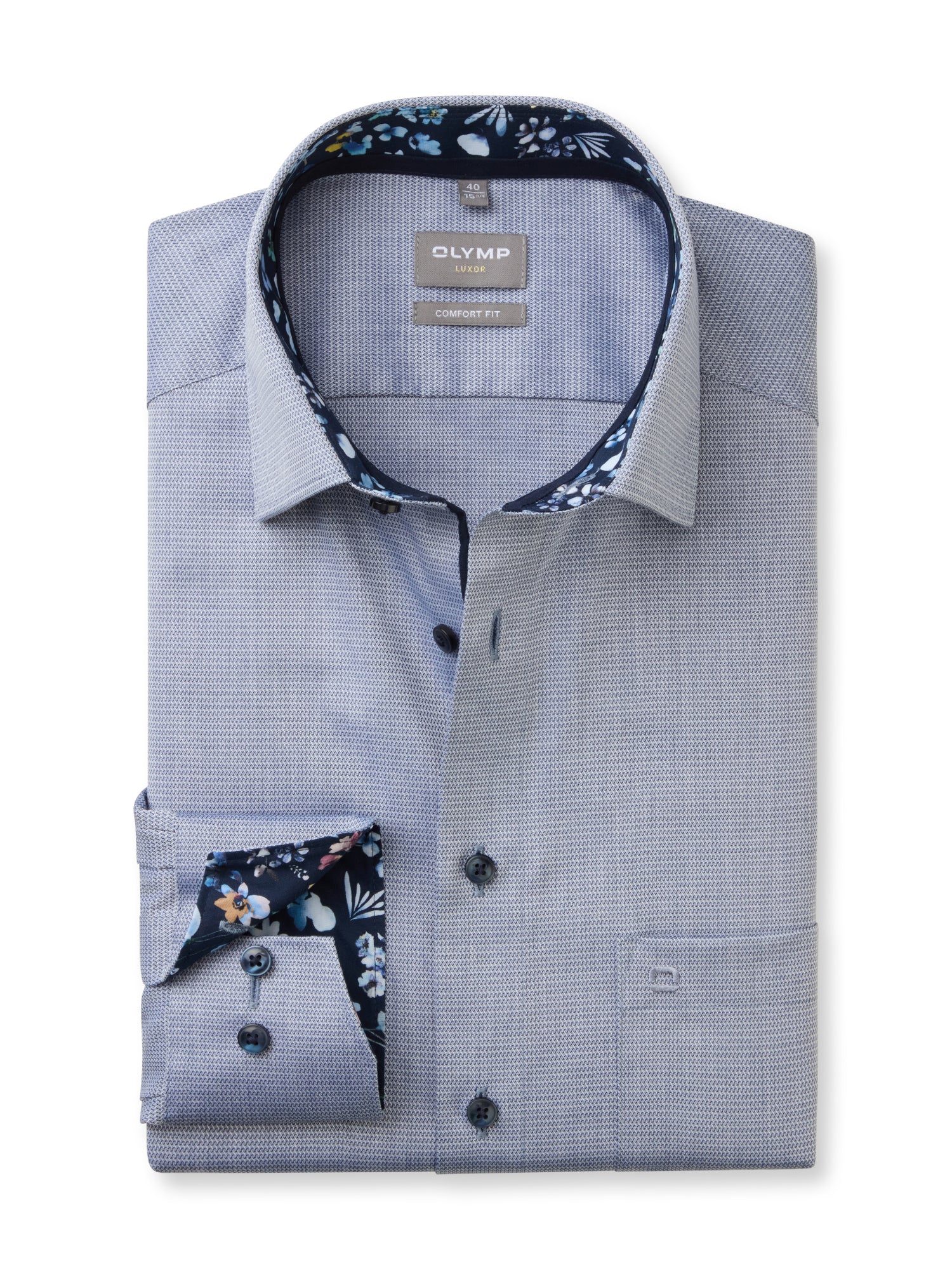 OLYMP Hemden  blau