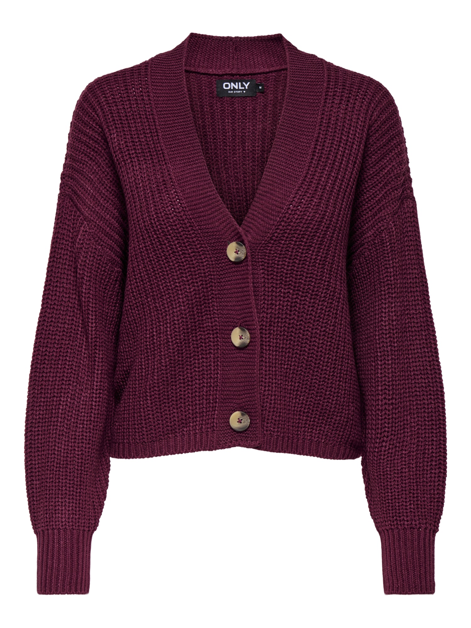 ONLY Strickjacken bordeaux