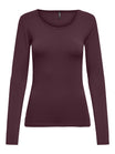ONLY Langarmshirts bordeaux