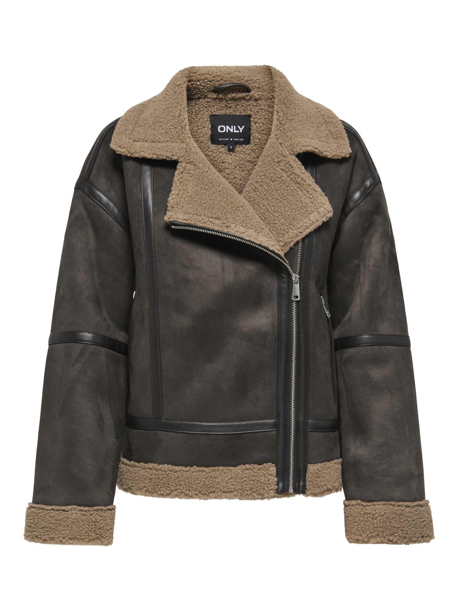 ONLY Lederjacken  braun