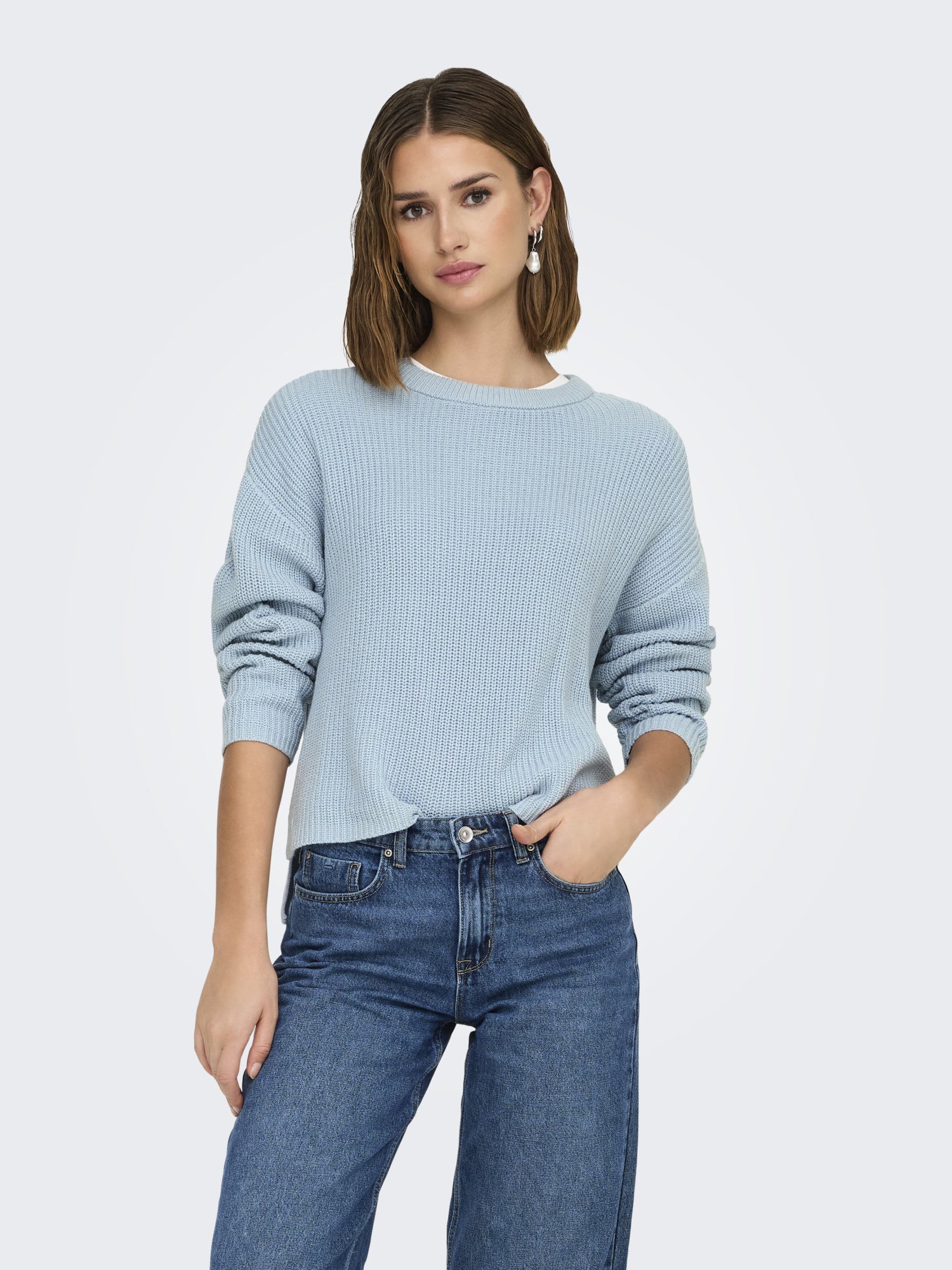 ONLY Pullover hellblau