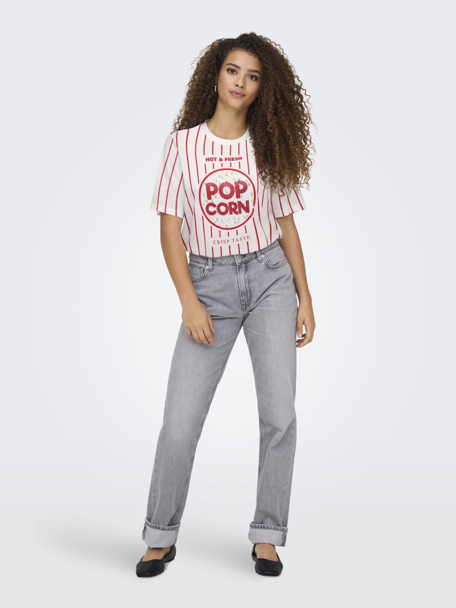 ONLY T-Shirts hellgrau