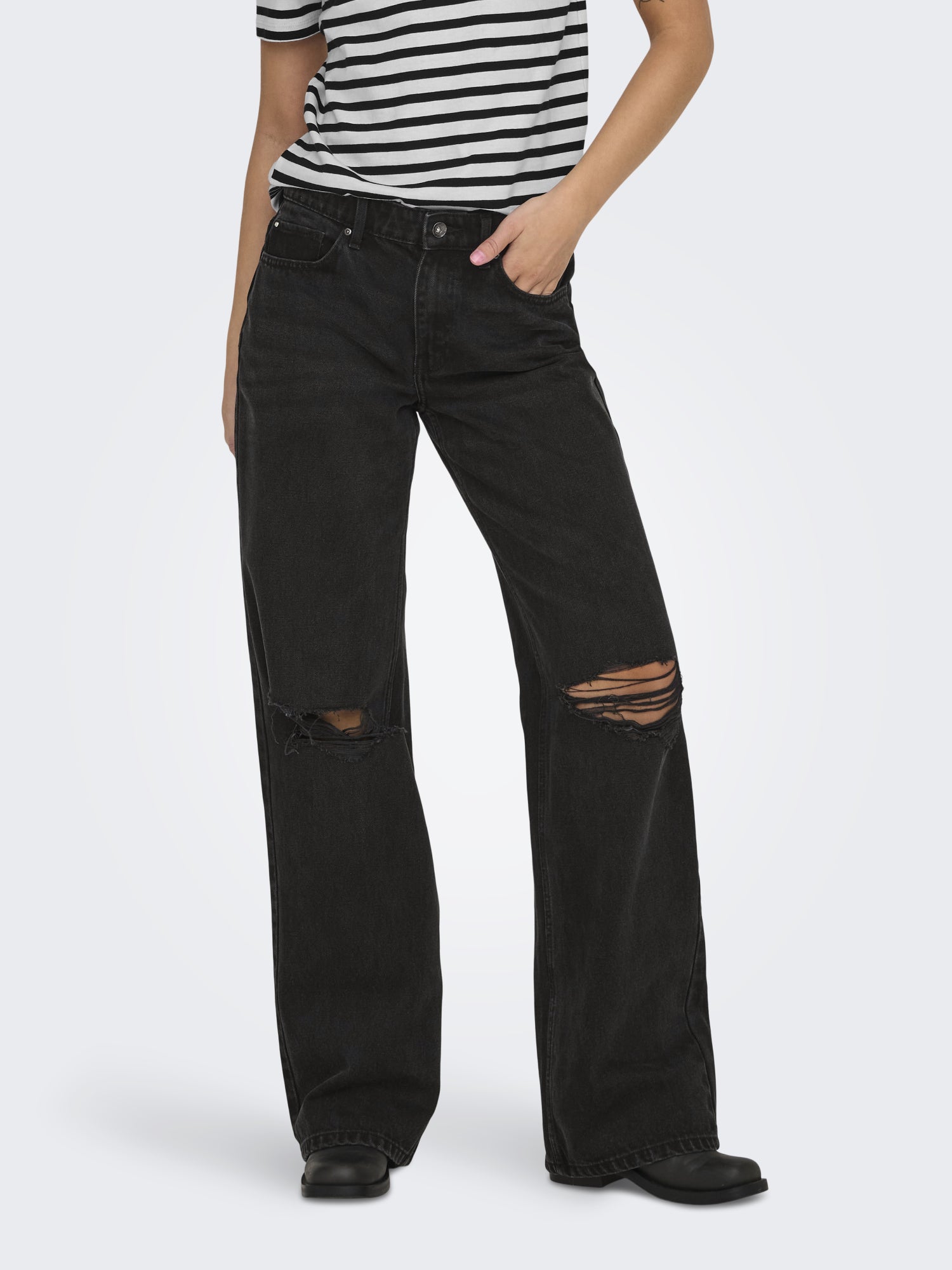 ONLY Relaxed, Weit  schwarz