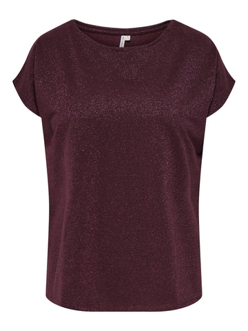 Blusenshirt mit Glitzer-Effekt