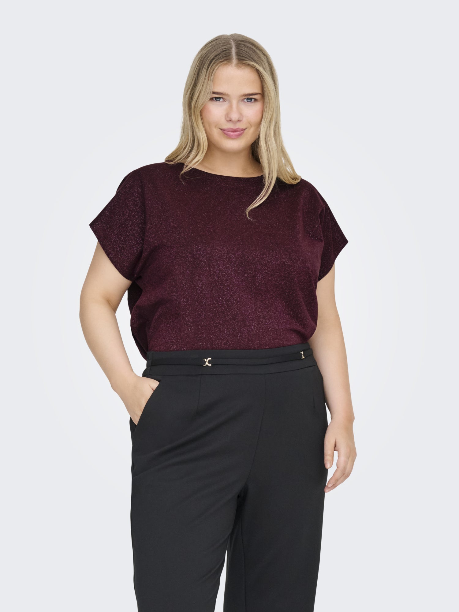 ONLY Carmakoma Blusen  schokolade