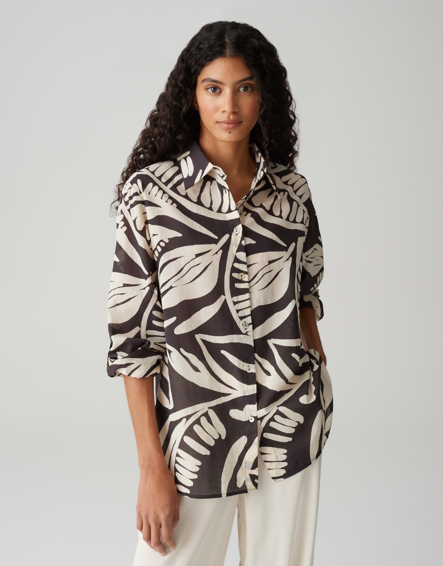 OPUS Hemdblusen  dunkelblau