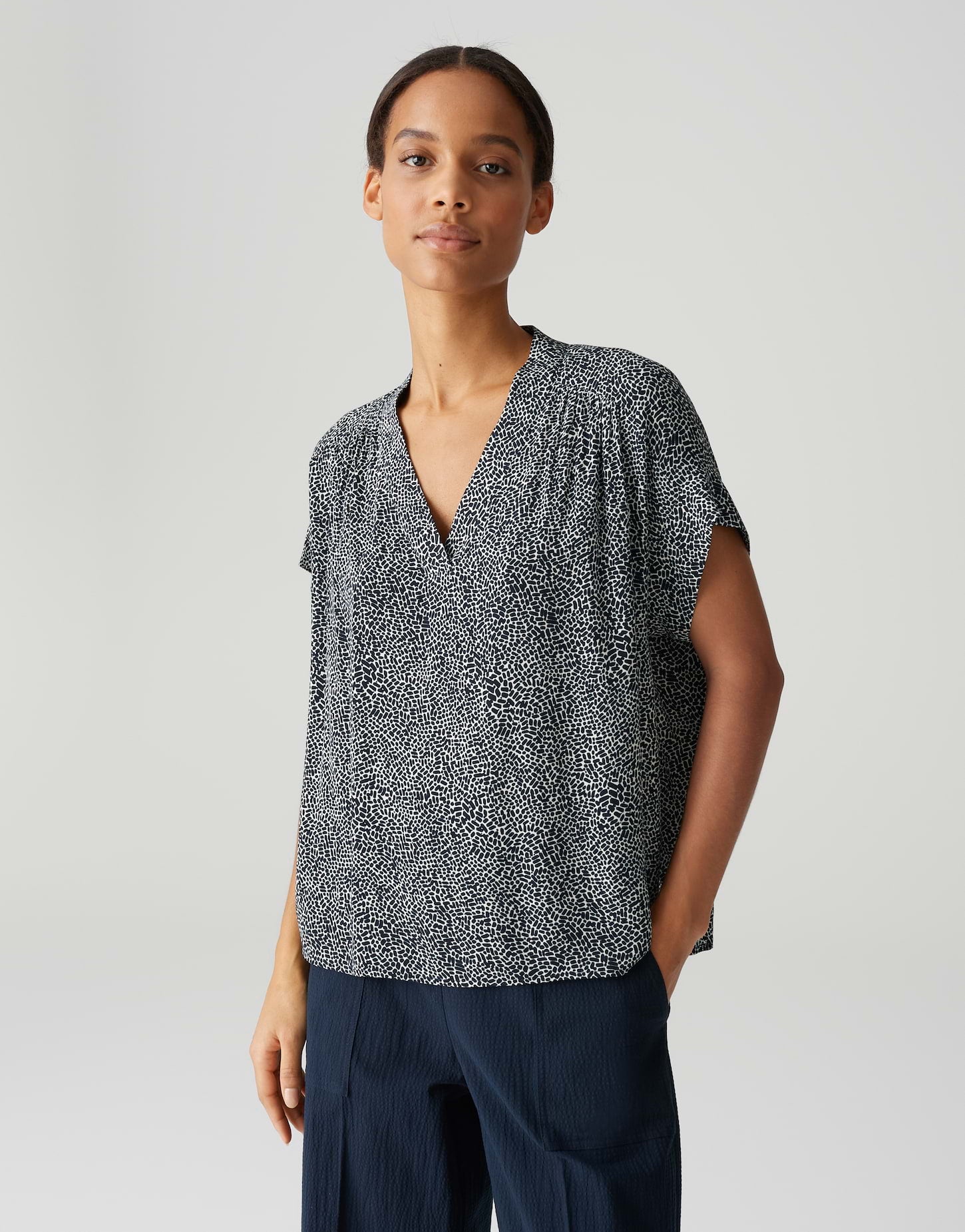 OPUS Blusen  dunkelblau