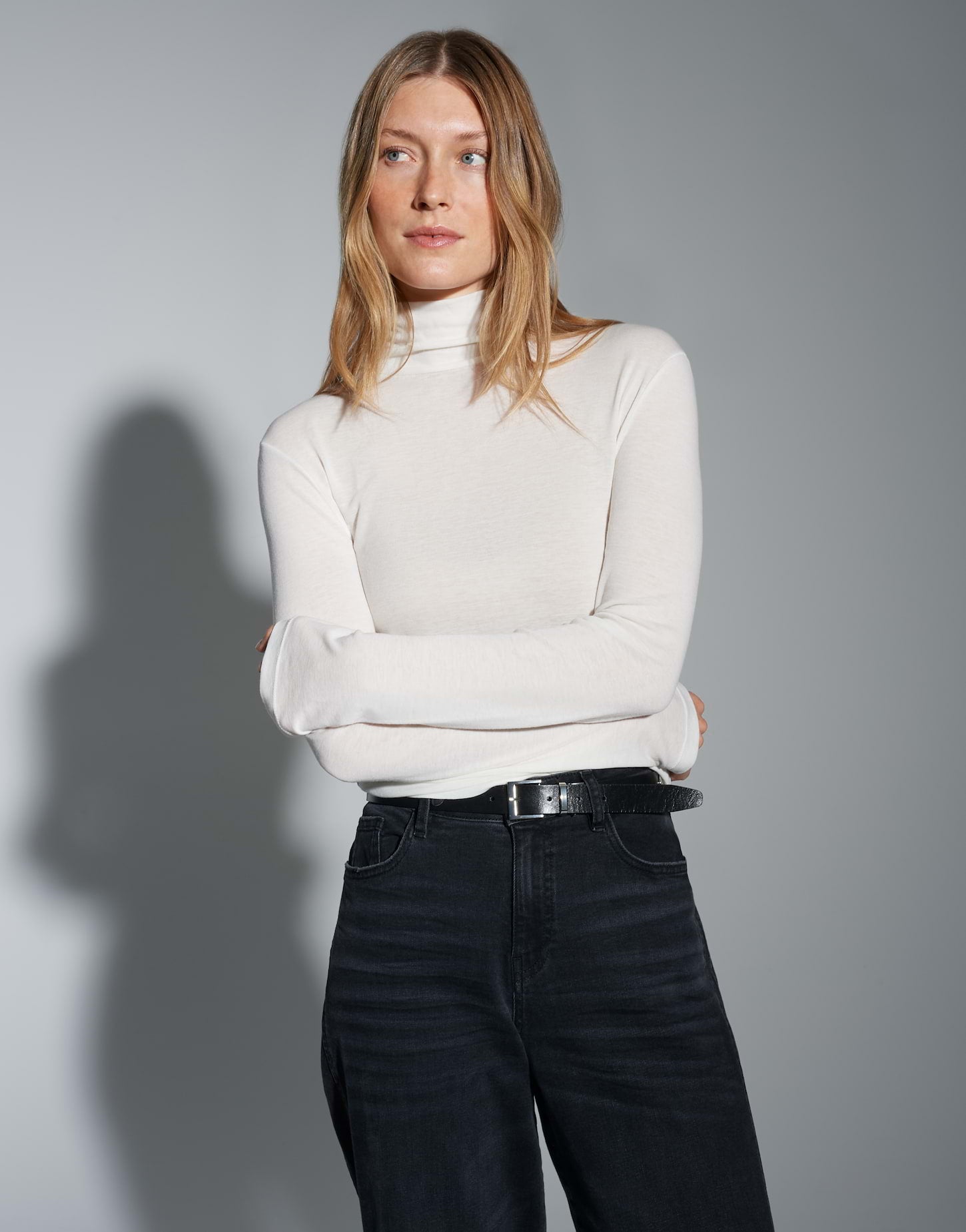 OPUS Langarmshirts  weiß