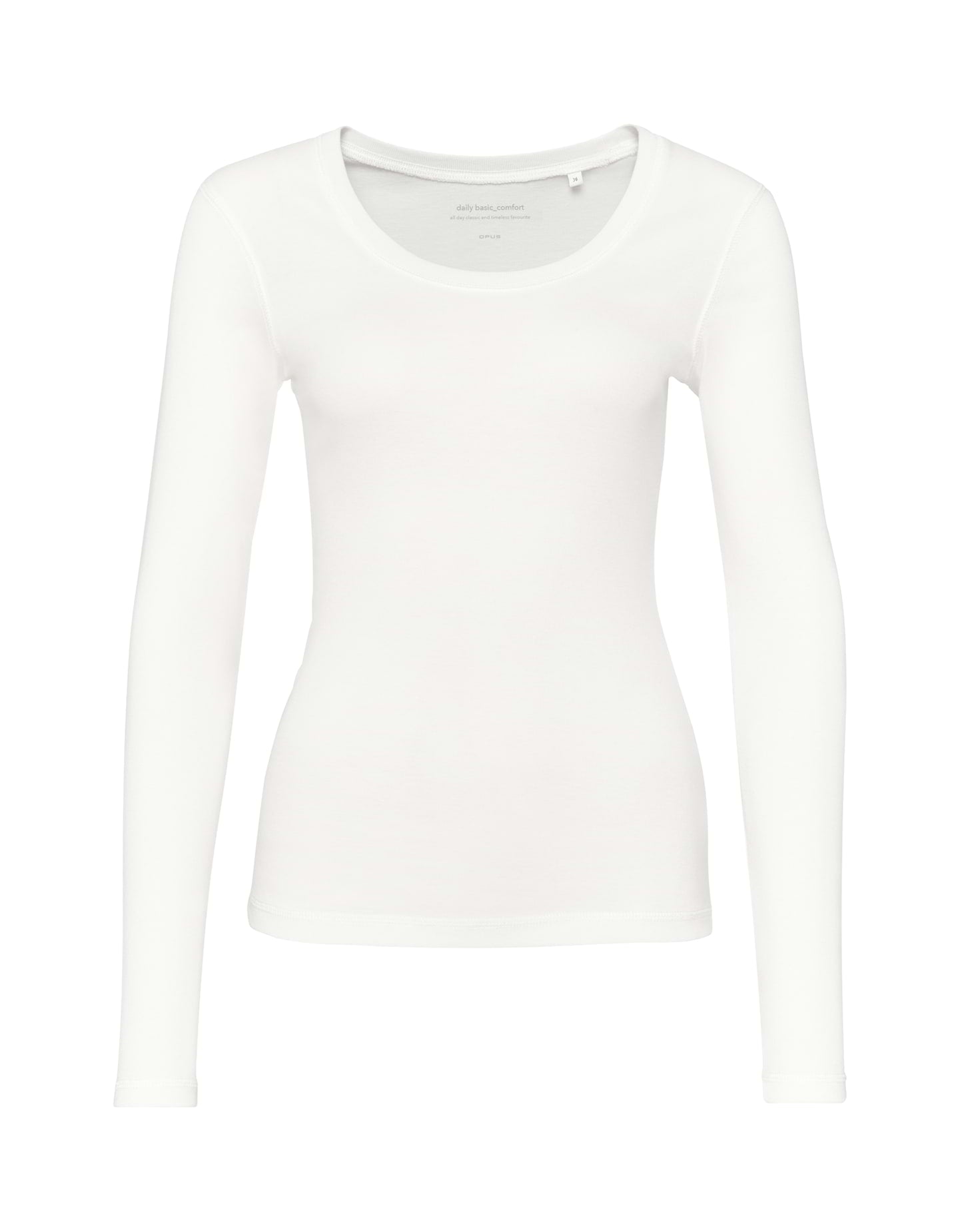 OPUS Langarmshirts weiß