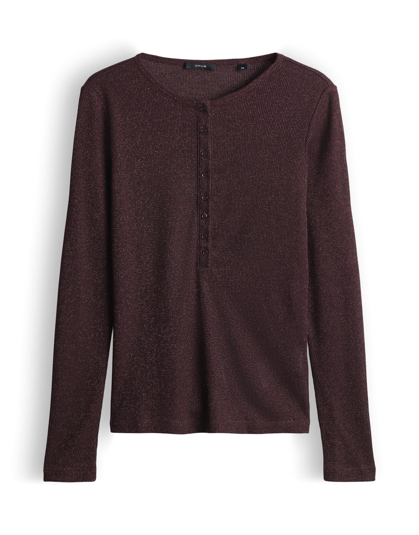 OPUS Langarmshirts  braun