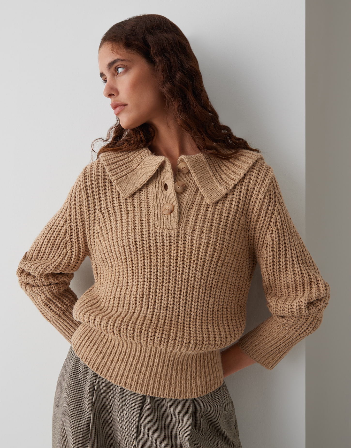 OPUS Pullover  braun