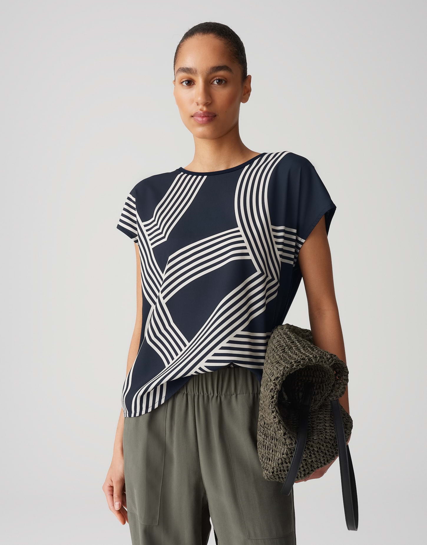 OPUS T-Shirts dunkelblau