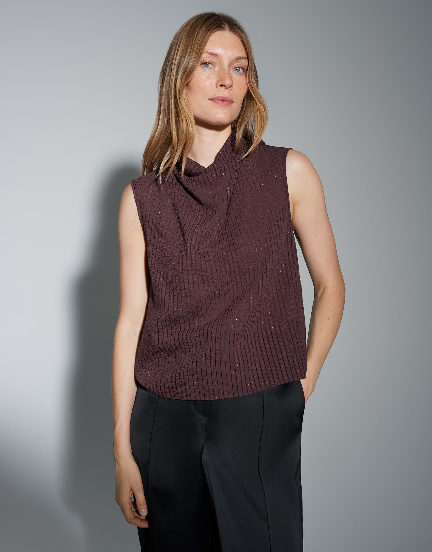 OPUS Blusen  bordeaux