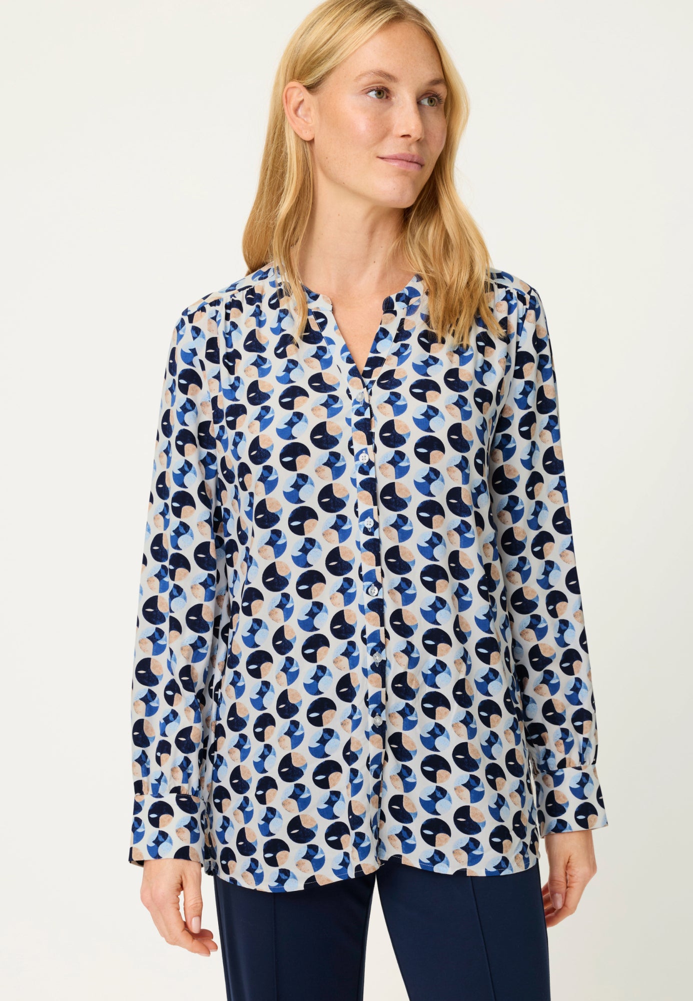 Olsen Blusen blau