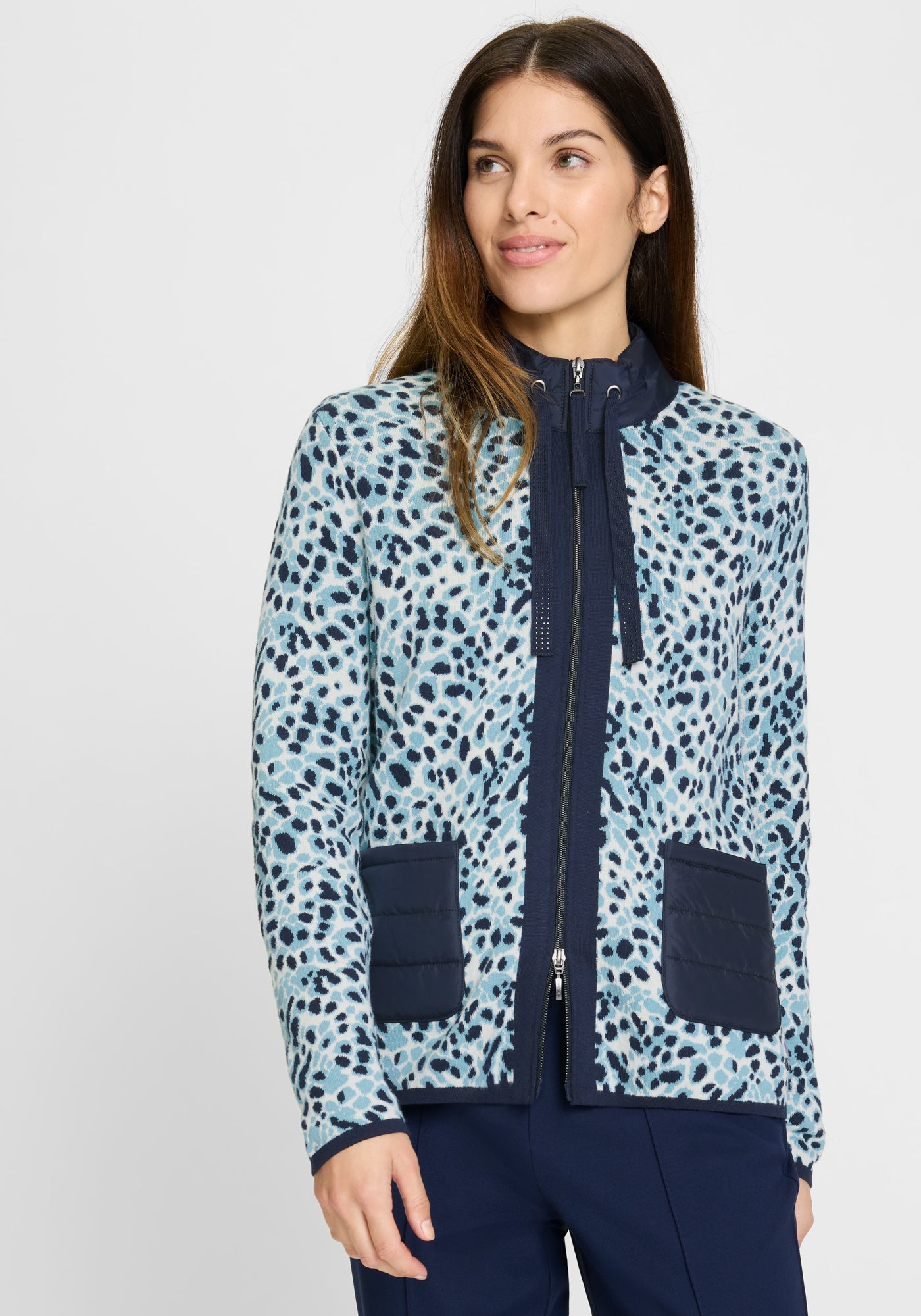 Olsen Strickjacken blau