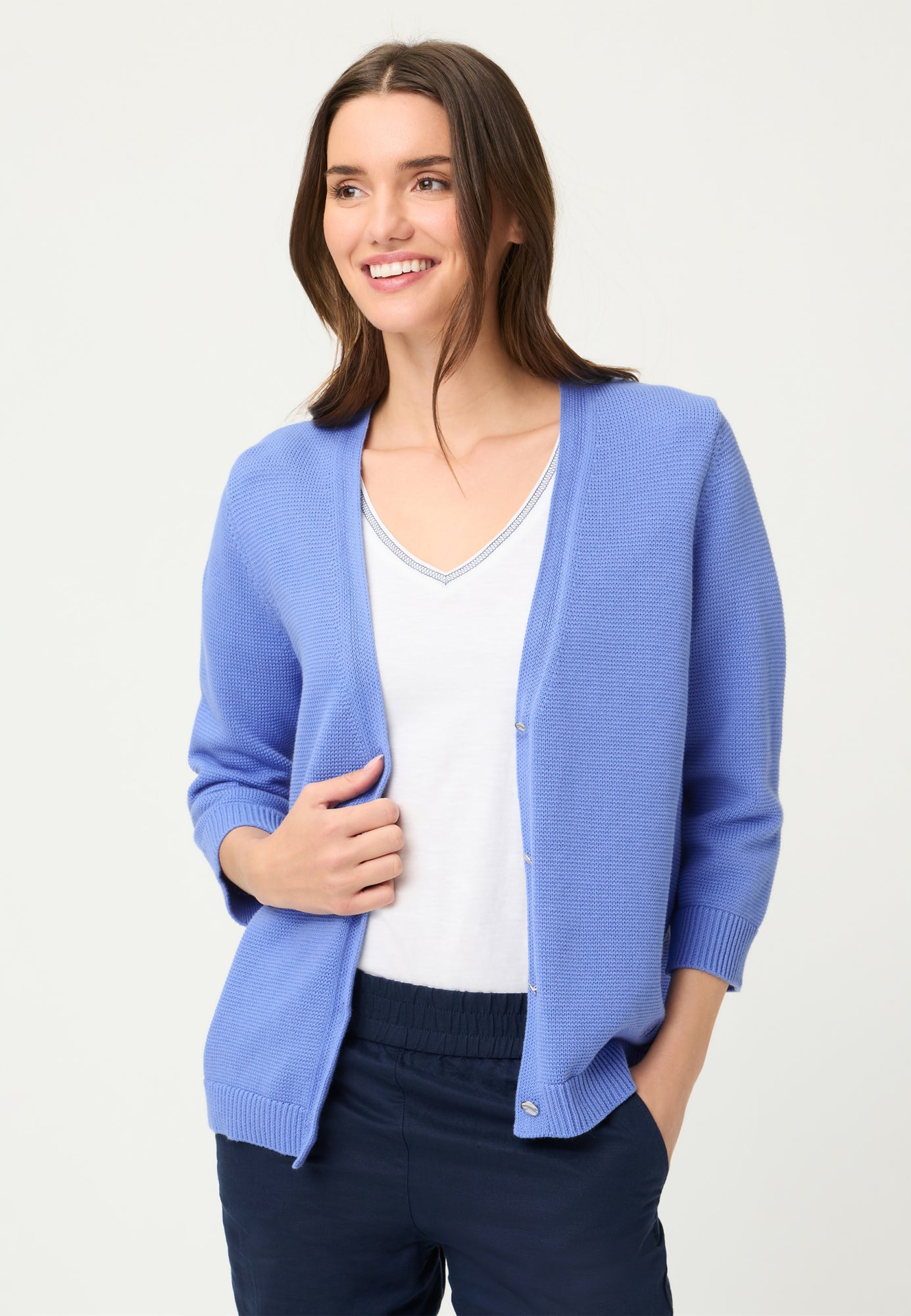 Olsen Strickjacken blau