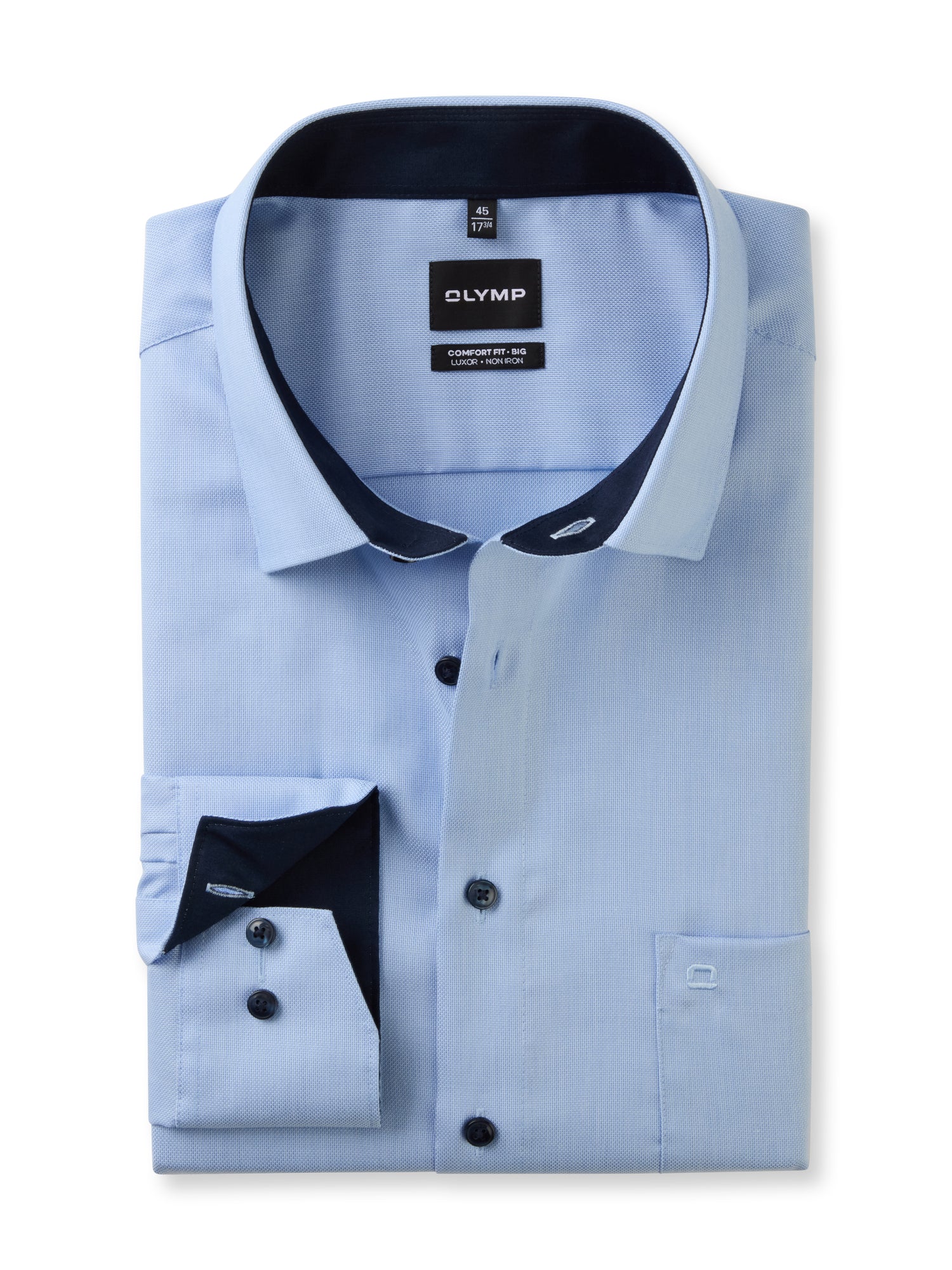 Olymp Große Größen Hemden  hellblau