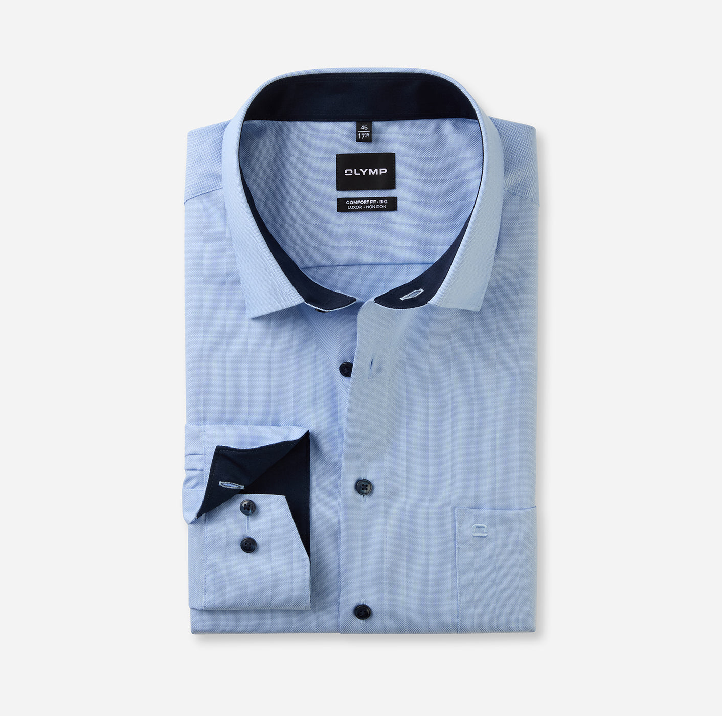 Olymp Große Größen Hemden  hellblau