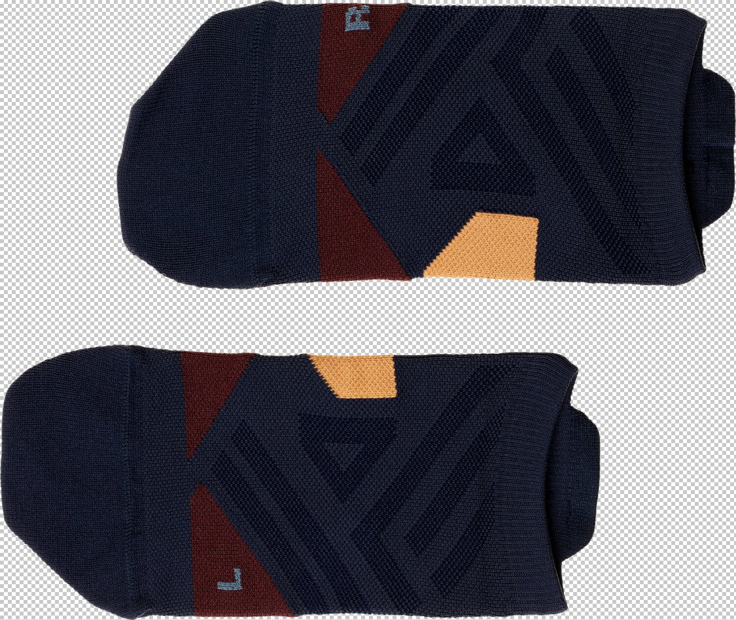 On Socken, Strümpfe  blau