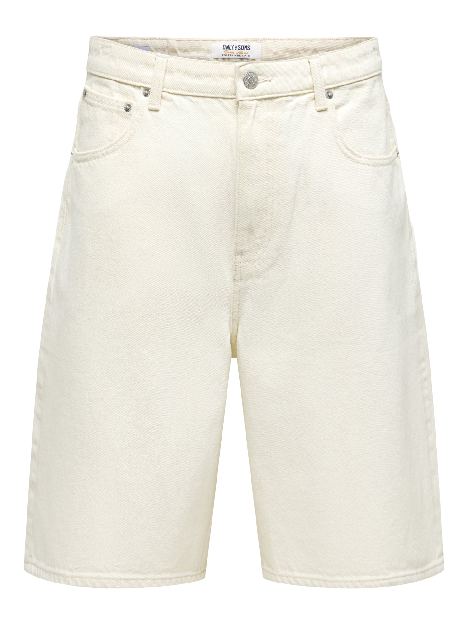 Only & Sons Jeansshorts weiß