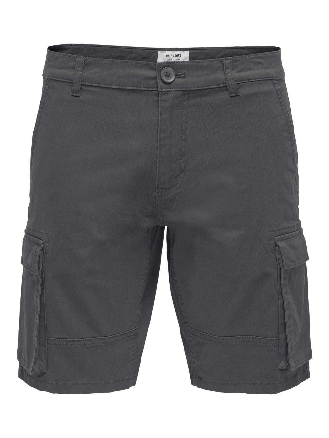 Only & Sons Shorts dunkelgrau