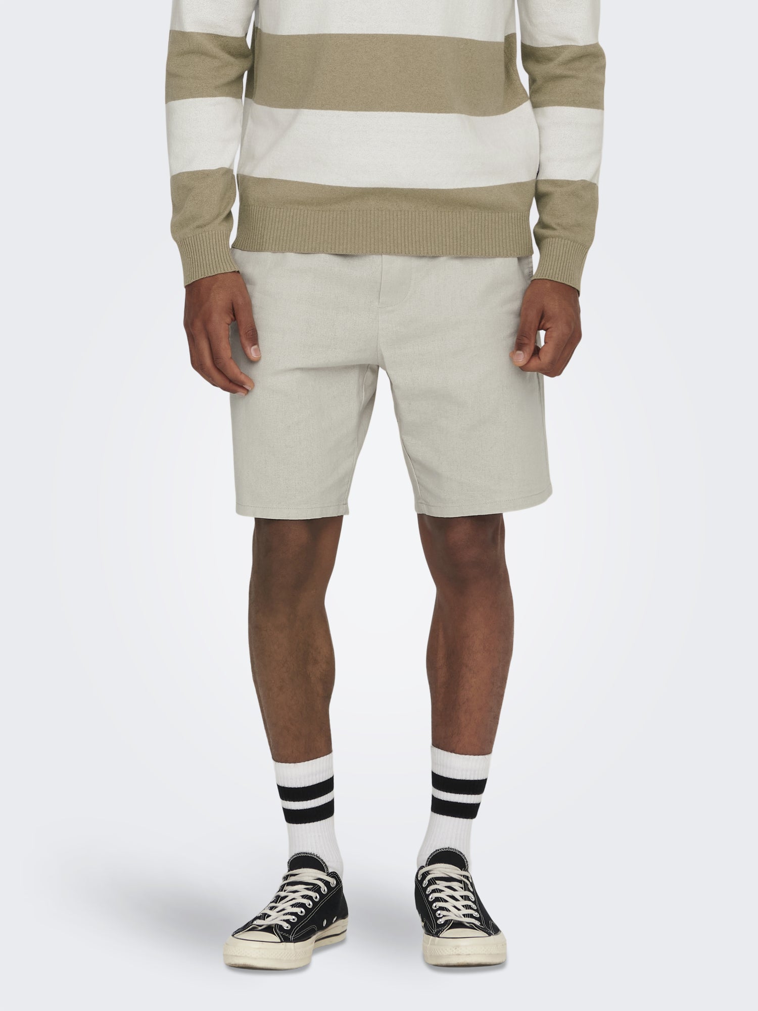 Only & Sons Shorts hellgrau