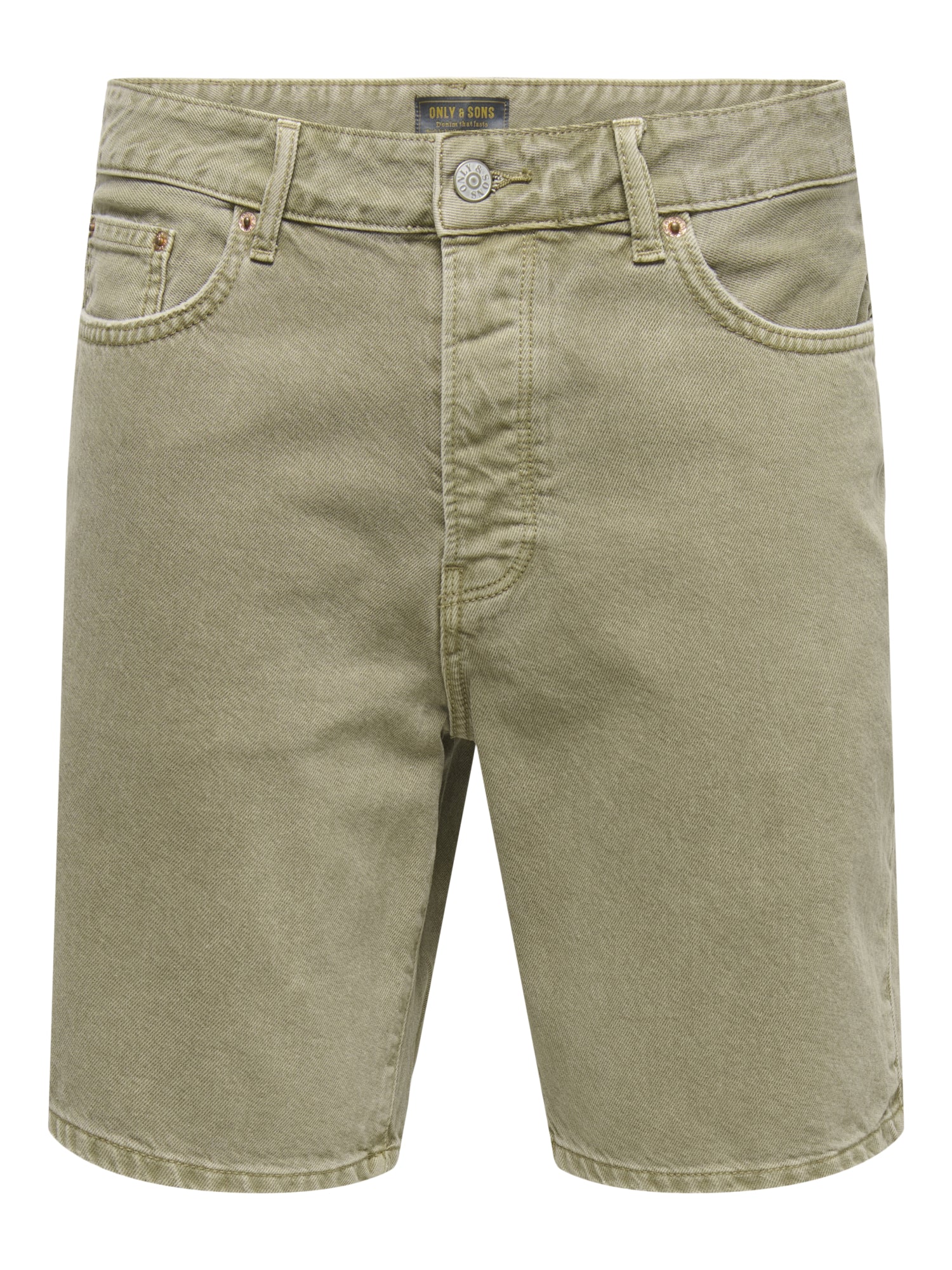 Only & Sons Jeansshorts grün