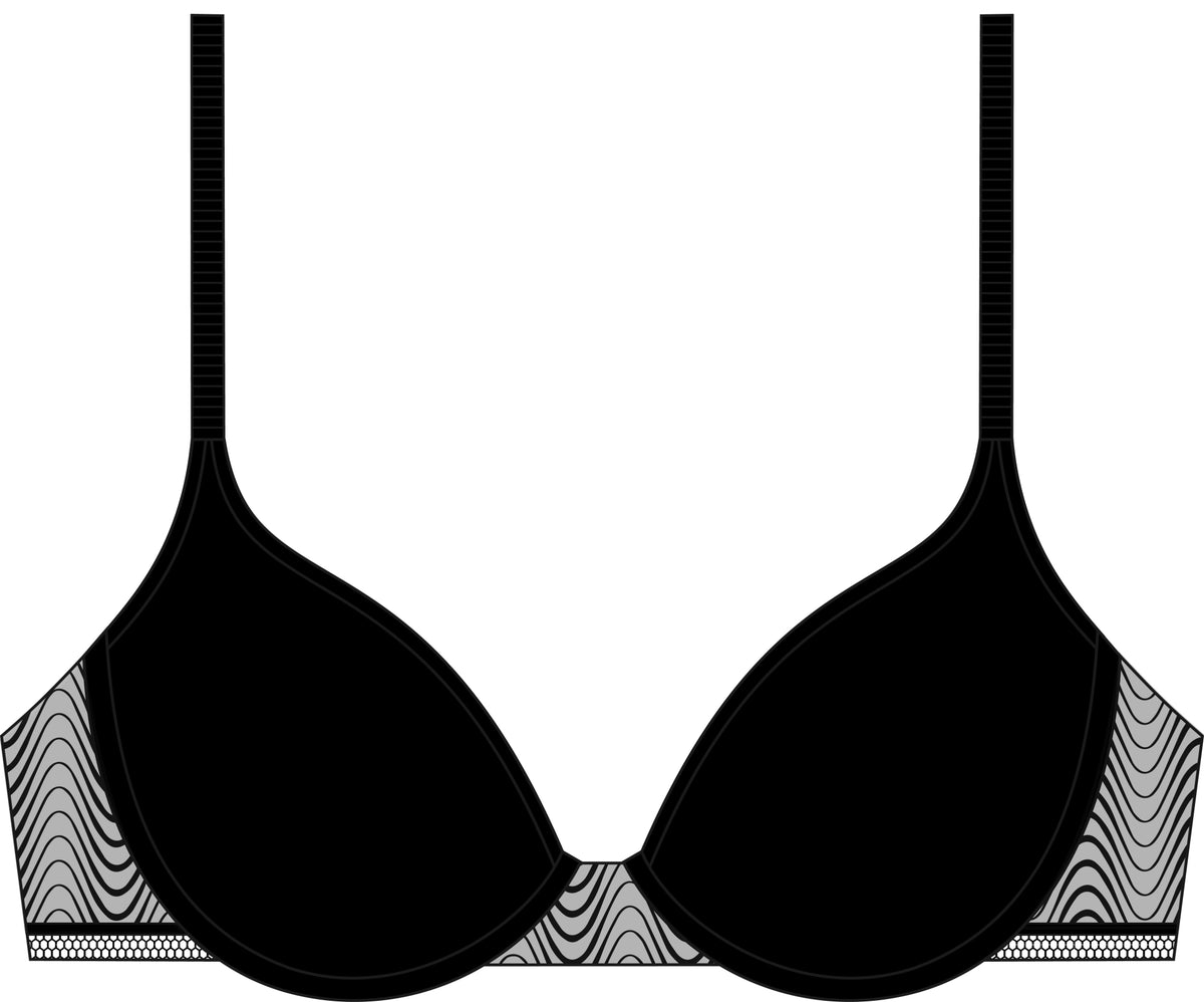 Passionata Push-up-BHs schwarz