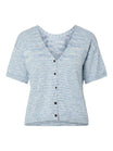 Pieces Strickjacken hellblau