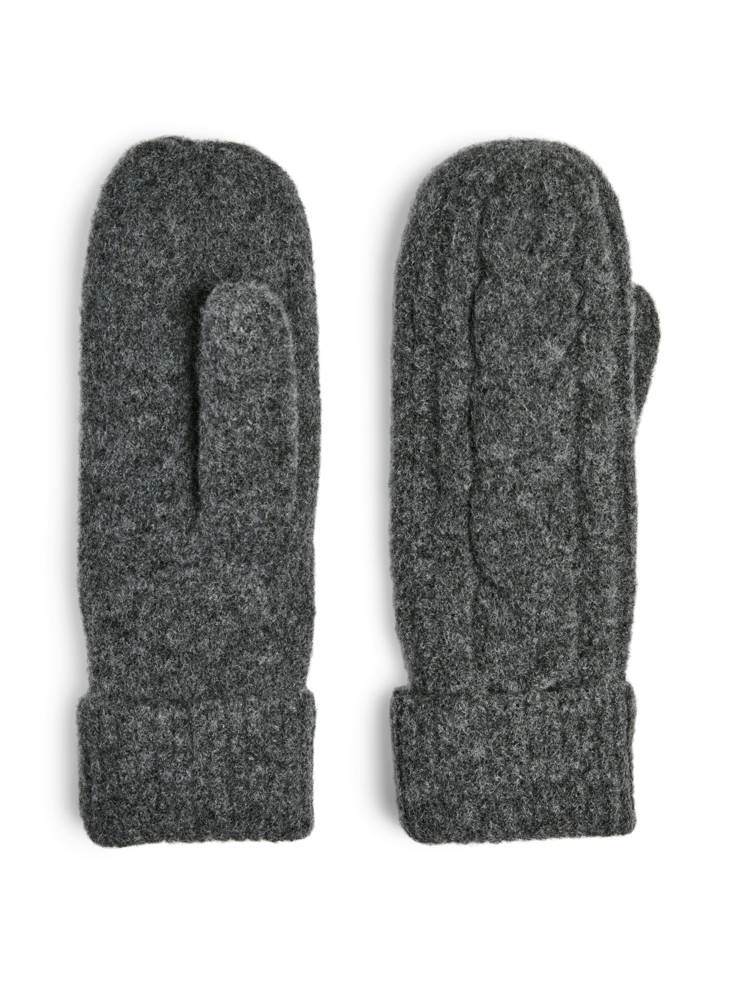Pieces Handschuhe grau