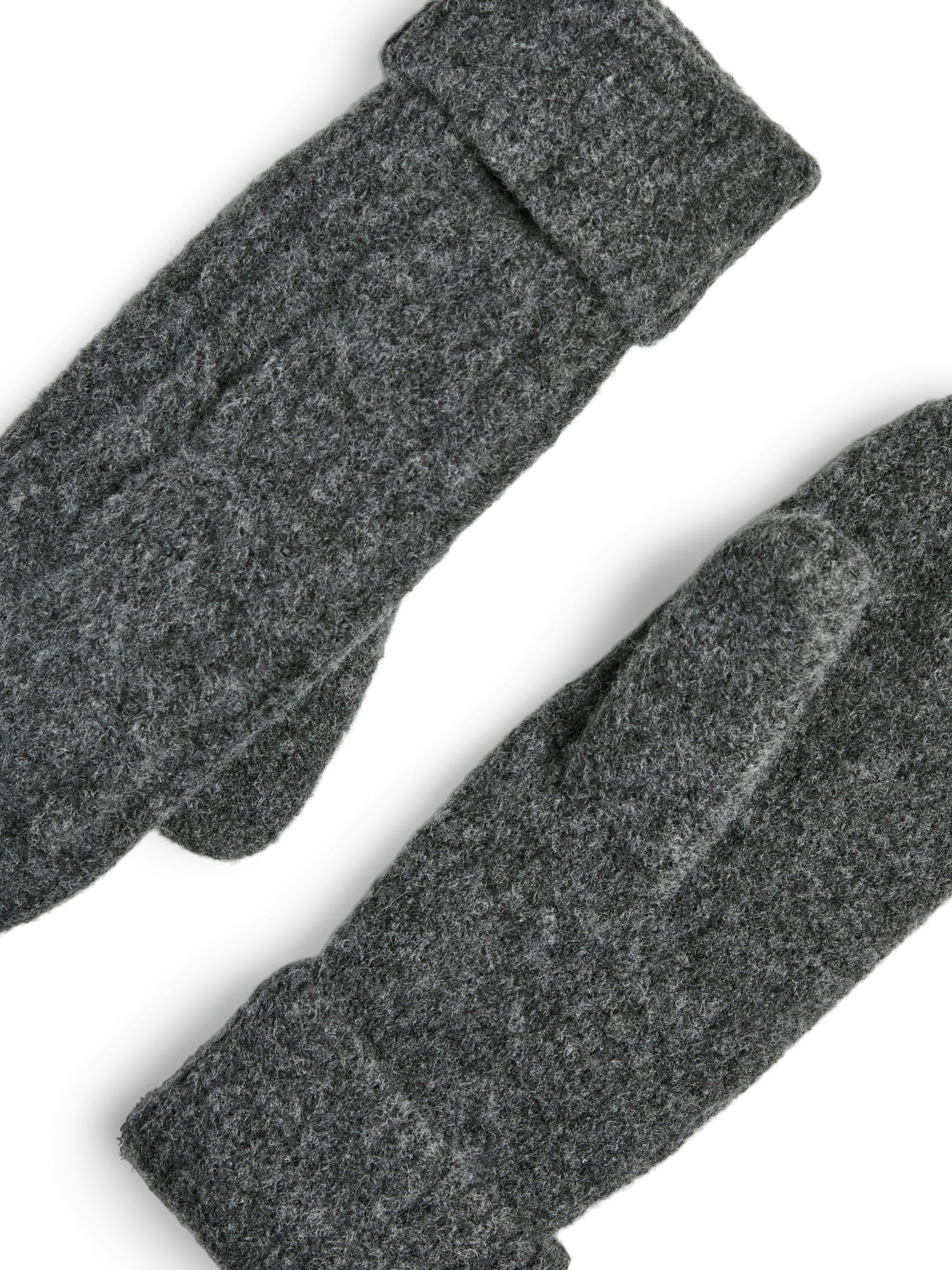 Pieces Handschuhe grau