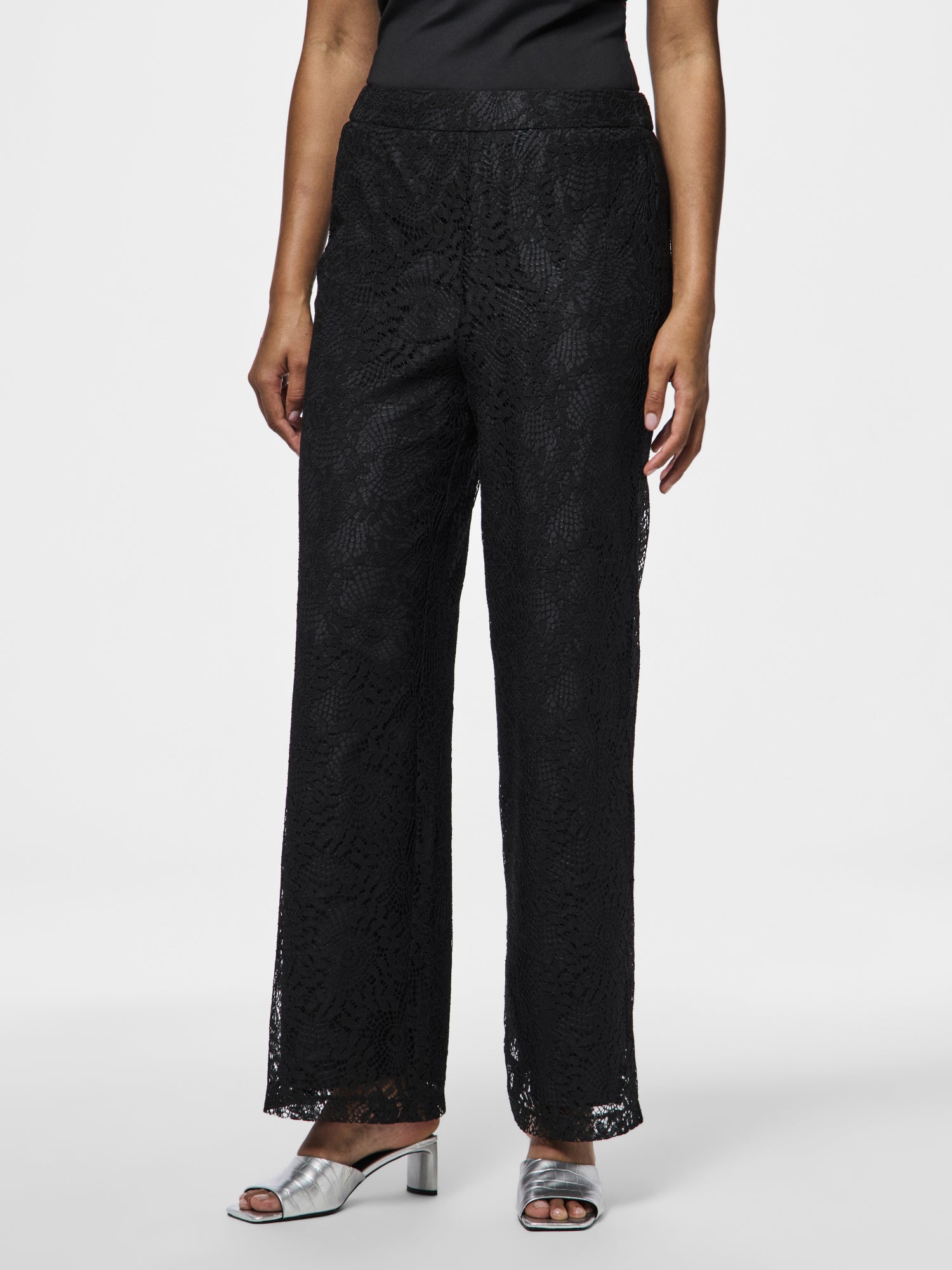 Pieces Leggings schwarz