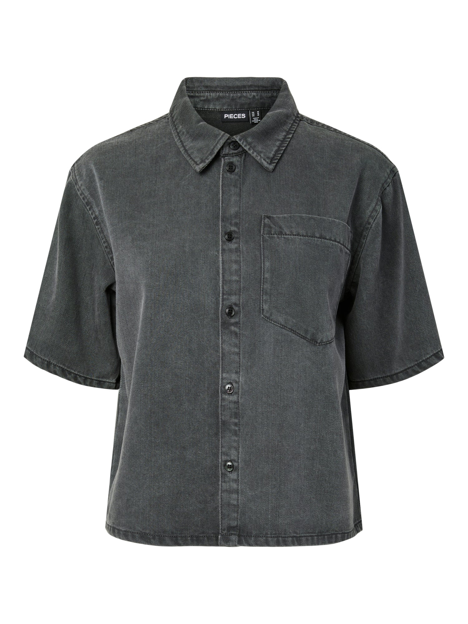 Pieces Blusen dunkelgrau