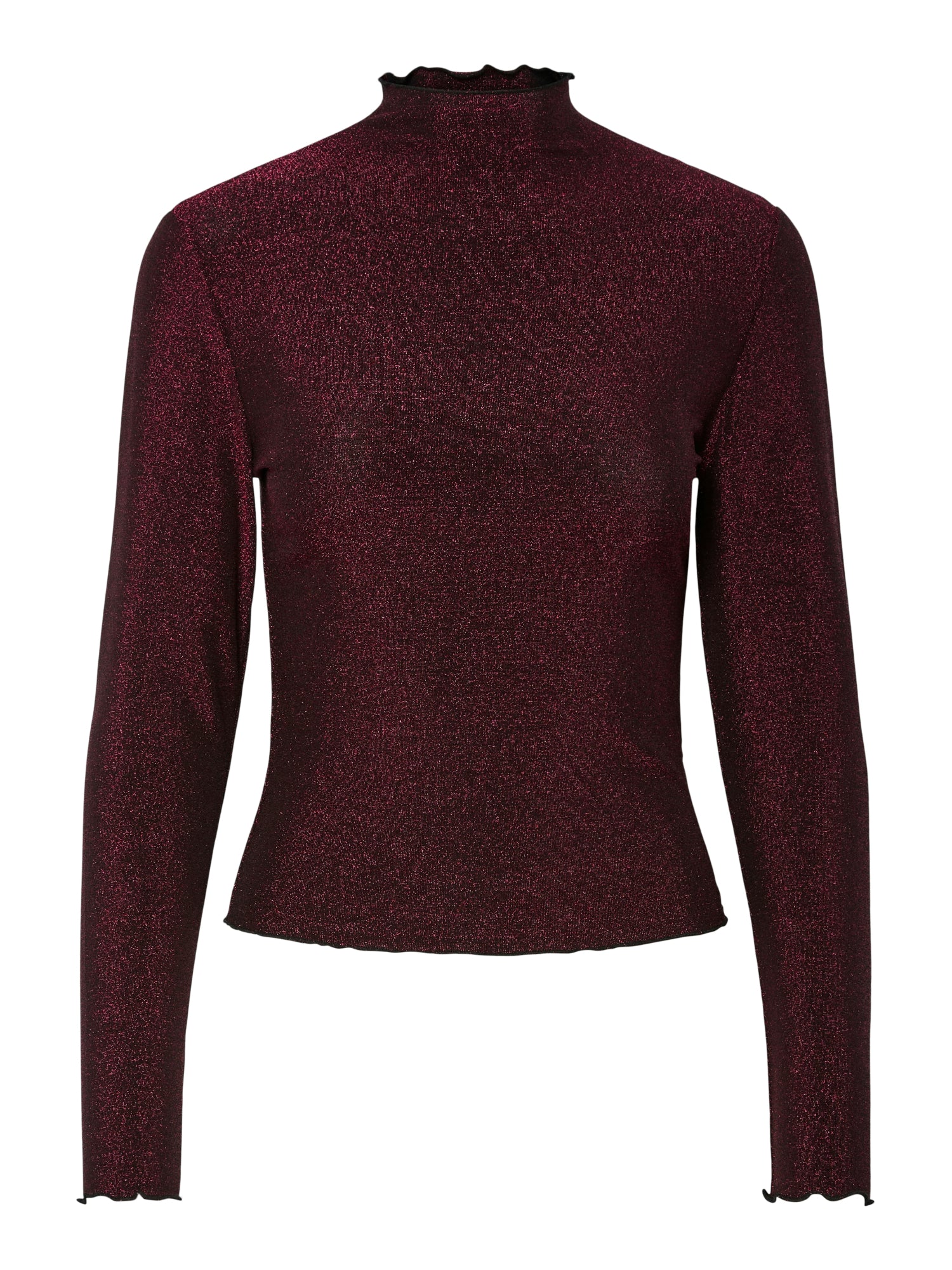 Pieces Langarmshirts bordeaux