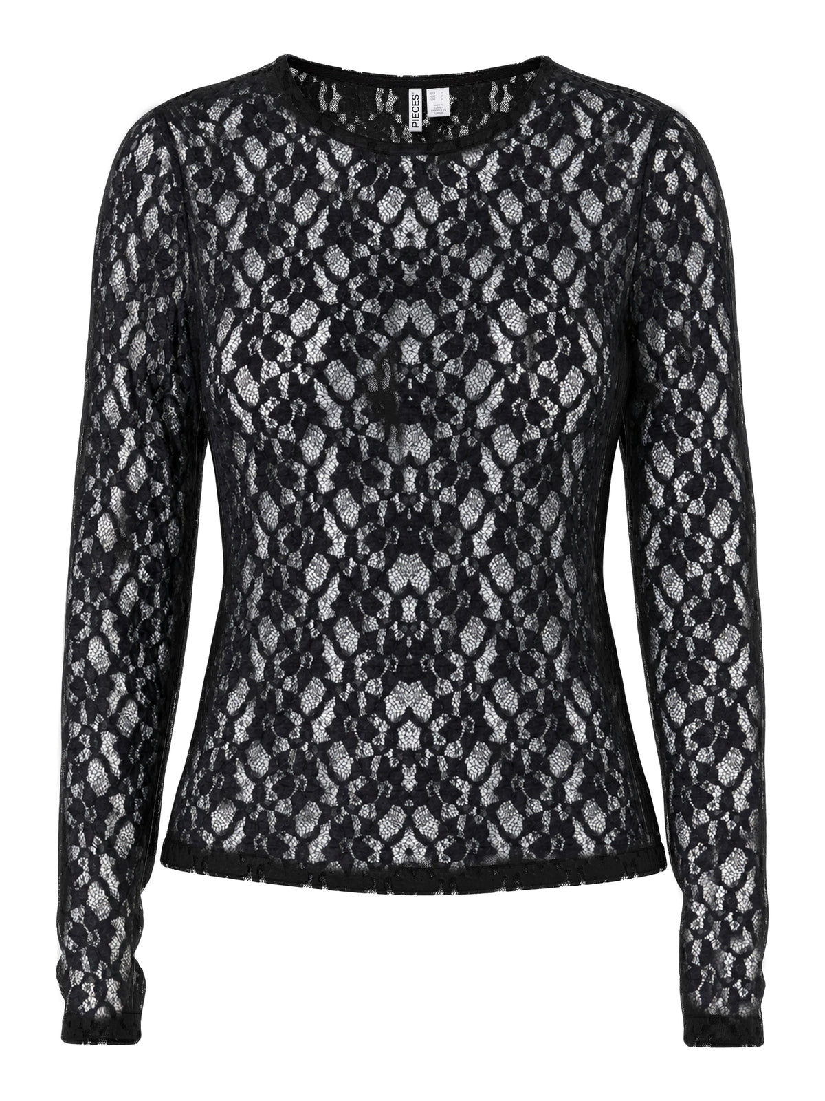Pieces Langarmshirts schwarz