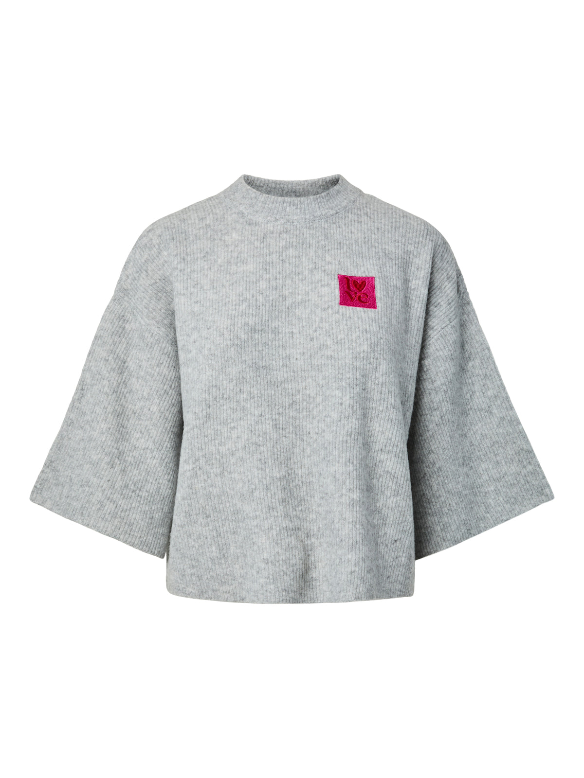 Pieces T-Shirts hellgrau