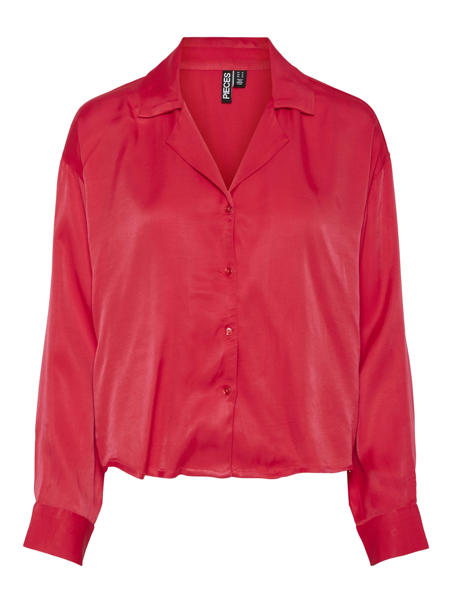 Pieces Blusen rot