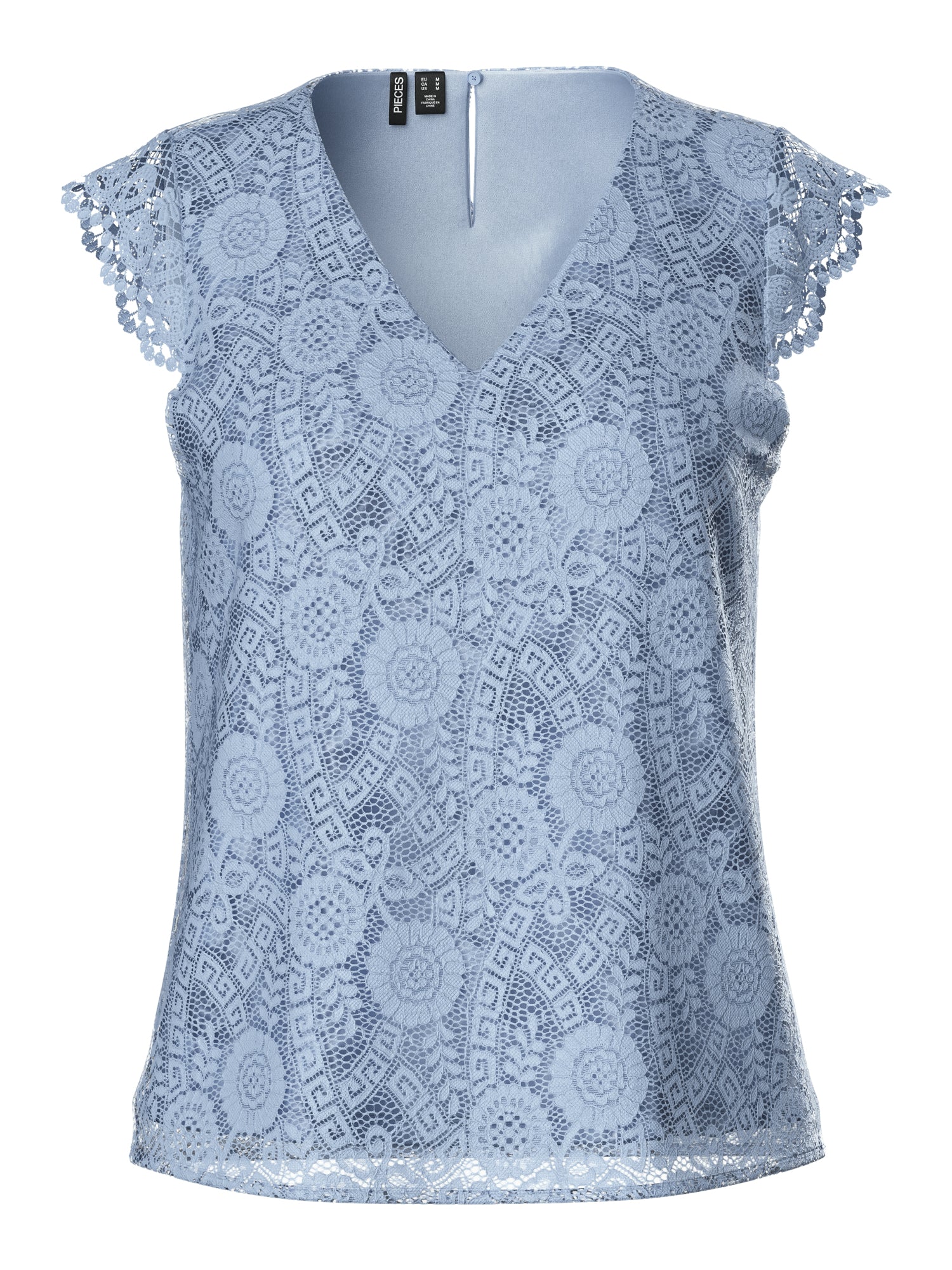 Pieces Tops blau